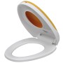 Soft-Close-WC-Sitze 2 Stk. weißer und gelber Kunststoff von vidaXL, Toiletten- und Bidetsitze - Ref: Foro24-275931, Preis: 74...