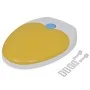 Asientos inodoro cierre suave 2 uds plástico blanco y amarillo de vidaXL, Asientos de inodoros y bidés - Ref: Foro24-275931, ...