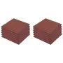Losetas de goma protección de caídas 12 unidades 50x50x3cm rojo by vidaXL, Floors and carpets - Ref: Foro24-276270, Price: 18...