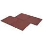 Gummifliesen Fallschutz 12 Stück 50x50x3cm rot von vidaXL, Böden und Teppiche - Ref: Foro24-276270, Preis: 183,00 €, Rabatt: %
