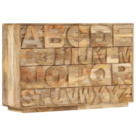 Armario Alphabet con 6 cajones madera maciza mango 120x35x79 cm