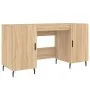 Schreibtisch aus Sonoma-Eichenholzwerkstoff, 140 x 50 x 75 cm von vidaXL, Schreibtische - Ref: Foro24-829567, Preis: 118,71 €...