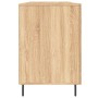 Schreibtisch aus Sonoma-Eichenholzwerkstoff, 140 x 50 x 75 cm von vidaXL, Schreibtische - Ref: Foro24-829567, Preis: 120,15 €...