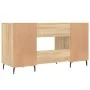 Schreibtisch aus Sonoma-Eichenholzwerkstoff, 140 x 50 x 75 cm von vidaXL, Schreibtische - Ref: Foro24-829567, Preis: 118,71 €...