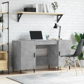 Concrete gray engineered wood desk 140x50x75 cm by vidaXL, Desks - Ref: Foro24-829568, Price: 118,64 €, Discount: %