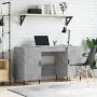 Concrete gray engineered wood desk 140x50x75 cm by vidaXL, Desks - Ref: Foro24-829568, Price: 118,64 €, Discount: %
