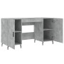 Escritorio madera de ingeniería gris hormigón 140x50x75 cm de vidaXL, Escritorios - Ref: Foro24-829568, Precio: 120,00 €, Des...