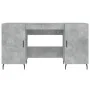 Concrete gray engineered wood desk 140x50x75 cm by vidaXL, Desks - Ref: Foro24-829568, Price: 118,64 €, Discount: %