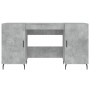 Escritorio madera de ingeniería gris hormigón 140x50x75 cm de vidaXL, Escritorios - Ref: Foro24-829568, Precio: 120,00 €, Des...