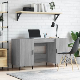 Sonoma Schreibtisch aus grauem Holzwerkstoff 140x50x75 cm von vidaXL, Schreibtische - Ref: Foro24-829570, Preis: 123,07 €, Ra...