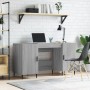 Engineered wood gray Sonoma desk 140x50x75 cm by vidaXL, Desks - Ref: Foro24-829570, Price: 123,07 €, Discount: %