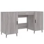 Engineered wood gray Sonoma desk 140x50x75 cm by vidaXL, Desks - Ref: Foro24-829570, Price: 121,54 €, Discount: %