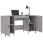 Engineered wood gray Sonoma desk 140x50x75 cm by vidaXL, Desks - Ref: Foro24-829570, Price: 121,54 €, Discount: %