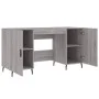 Engineered wood gray Sonoma desk 140x50x75 cm by vidaXL, Desks - Ref: Foro24-829570, Price: 121,54 €, Discount: %
