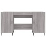Engineered wood gray Sonoma desk 140x50x75 cm by vidaXL, Desks - Ref: Foro24-829570, Price: 123,07 €, Discount: %