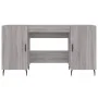 Engineered wood gray Sonoma desk 140x50x75 cm by vidaXL, Desks - Ref: Foro24-829570, Price: 121,54 €, Discount: %