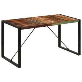 Esstisch aus recyceltem Massivholz, 140 x 70 x 75 cm von vidaXL, Küchen- und Esstische - Ref: Foro24-247421, Preis: 230,64 €,...