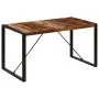 Recycled solid wood dining table 140x70x75 cm by vidaXL, Kitchen and dining tables - Ref: Foro24-247421, Price: 230,64 €, Dis...