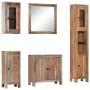 Juego de muebles de baño 5 piezas madera maciza de acacia