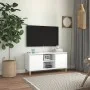 TV-Schrank mit Massivholzbeinen weiß 103,5x35x50 cm von vidaXL, TV-Möbel - Ref: Foro24-805959, Preis: 75,79 €, Rabatt: %