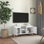 TV-Schrank mit Massivholzbeinen weiß 103,5x35x50 cm von vidaXL, TV-Möbel - Ref: Foro24-805959, Preis: 77,20 €, Rabatt: %