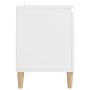 TV-Schrank mit Massivholzbeinen weiß 103,5x35x50 cm von vidaXL, TV-Möbel - Ref: Foro24-805959, Preis: 77,20 €, Rabatt: %