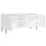 TV-Schrank mit Massivholzbeinen weiß 103,5x35x50 cm von vidaXL, TV-Möbel - Ref: Foro24-805959, Preis: 75,79 €, Rabatt: %