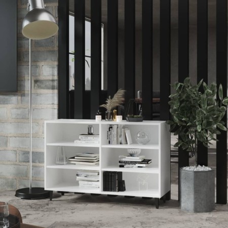 Weißes Sperrholz-Sideboard 103,5 x 35 x 70 cm von vidaXL, Sideboards - Ref: Foro24-806040, Preis: 72,76 €, Rabatt: %