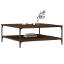 Oak brown engineered wood coffee table 100x100x40 cm by vidaXL, Coffee table - Ref: Foro24-832847, Price: 85,11 €, Discount: %