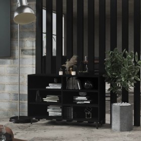 Aparador de madera contrachapada negro 103,5x35x70 cm de vidaXL, Aparadores - Ref: Foro24-806041, Precio: 71,43 €, Descuento: %