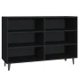 Aparador de madera contrachapada negro 103,5x35x70 cm de vidaXL, Aparadores - Ref: Foro24-806041, Precio: 70,14 €, Descuento: %