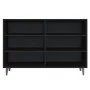 Aparador de madera contrachapada negro 103,5x35x70 cm de vidaXL, Aparadores - Ref: Foro24-806041, Precio: 70,14 €, Descuento: %