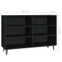Aparador de madera contrachapada negro 103,5x35x70 cm de vidaXL, Aparadores - Ref: Foro24-806041, Precio: 70,14 €, Descuento: %