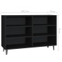 Sideboard aus schwarzem Sperrholz 103,5x35x70 cm von vidaXL, Sideboards - Ref: Foro24-806041, Preis: 71,62 €, Rabatt: %