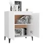 Aparador de madera contrachapada blanco 60x35x70 cm de vidaXL, Aparadores - Ref: Foro24-806076, Precio: 59,62 €, Descuento: %