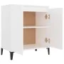 Aparador de madera contrachapada blanco 60x35x70 cm de vidaXL, Aparadores - Ref: Foro24-806076, Precio: 59,62 €, Descuento: %