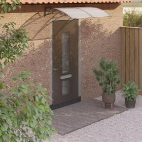 Gray polycarbonate door canopy 150x100 cm by vidaXL, Awnings - Ref: Foro24-153570, Price: 80,38 €, Discount: %