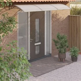 Gray polycarbonate door canopy 300x100 cm by vidaXL, Awnings - Ref: Foro24-153572, Price: 95,92 €, Discount: %