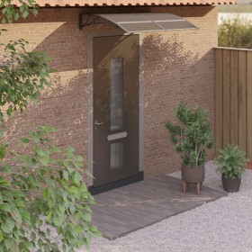 Black polycarbonate door canopy 150x100 cm by vidaXL, Awnings - Ref: Foro24-153573, Price: 72,09 €, Discount: %