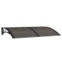 Marquesina de puerta policarbonato negro 150x100 cm de vidaXL, Toldos - Ref: Foro24-153573, Precio: 72,02 €, Descuento: %