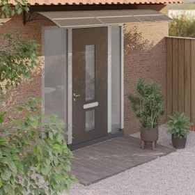 Black polycarbonate door canopy 300x100 cm by vidaXL, Awnings - Ref: Foro24-153575, Price: 100,99 €, Discount: %
