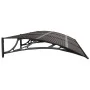 Black polycarbonate door canopy 300x100 cm by vidaXL, Awnings - Ref: Foro24-153575, Price: 99,46 €, Discount: %