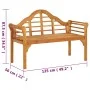 Banco de jardín madera maciza de acacia 125 cm de vidaXL, Bancos de jardín - Ref: Foro24-318550, Precio: 136,71 €, Descuento: %