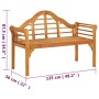 Gartenbank aus massivem Akazienholz 125 cm von vidaXL, Gartenbänke - Ref: Foro24-318550, Preis: 138,67 €, Rabatt: %