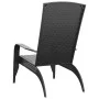 Schwarzer Adirondack-Gartenstuhl aus synthetischem Rattan von vidaXL, Gartenstühle - Ref: Foro24-319694, Preis: 105,56 €, Rab...