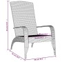 Schwarzer Adirondack-Gartenstuhl aus synthetischem Rattan von vidaXL, Gartenstühle - Ref: Foro24-319694, Preis: 108,48 €, Rab...