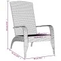 Schwarzer Adirondack-Gartenstuhl aus synthetischem Rattan von vidaXL, Gartenstühle - Ref: Foro24-319694, Preis: 105,56 €, Rab...