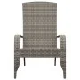 Grauer Adirondack-Gartenstuhl aus synthetischem Rattan von vidaXL, Gartenstühle - Ref: Foro24-319695, Preis: 110,29 €, Rabatt: %