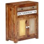 Aparador de madera maciza de acacia 60x30x75 cm