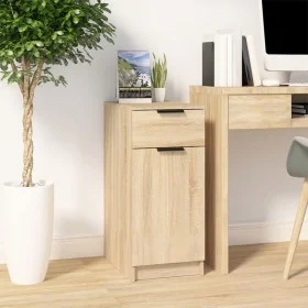 Schreibtischschrank aus Sonoma-Eichensperrholz von vidaXL, Schließfächer und Lagerschränke - Ref: Foro24-811505, Preis: 64,34...